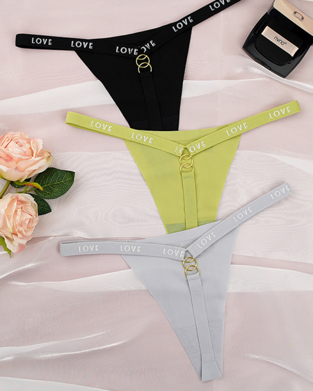 Ice Silk Seamless Cotton Antibacterial Crotch Sexy T-Back