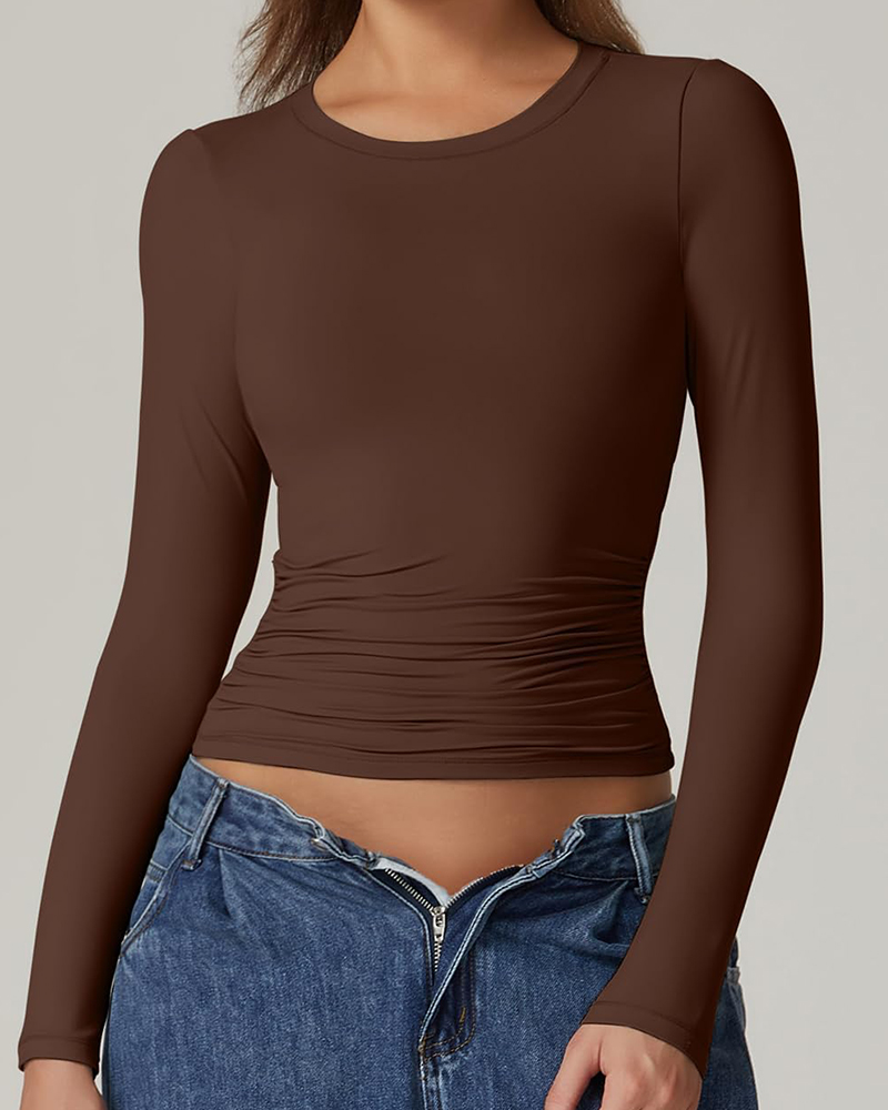 Double Layer Long Sleeve Bottoming Shirt