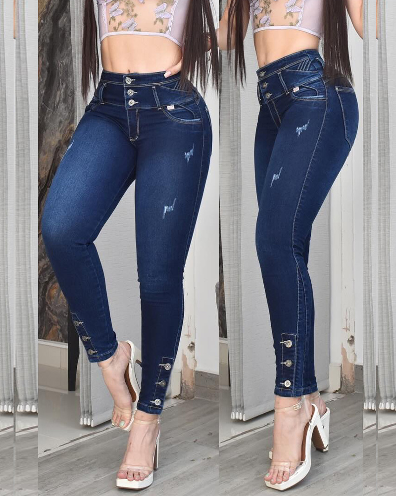 Skinny High Waist Jeans（Pre-Sale)