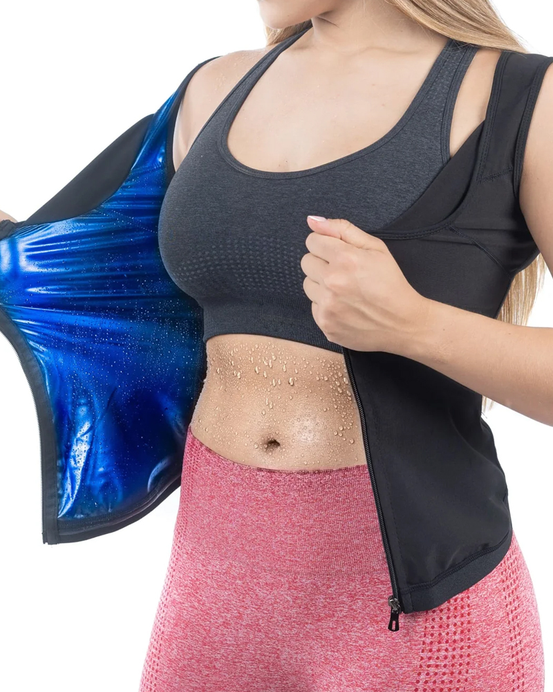Women's Zipper Heat Trapping Sweat Vest (Pre-Sale)