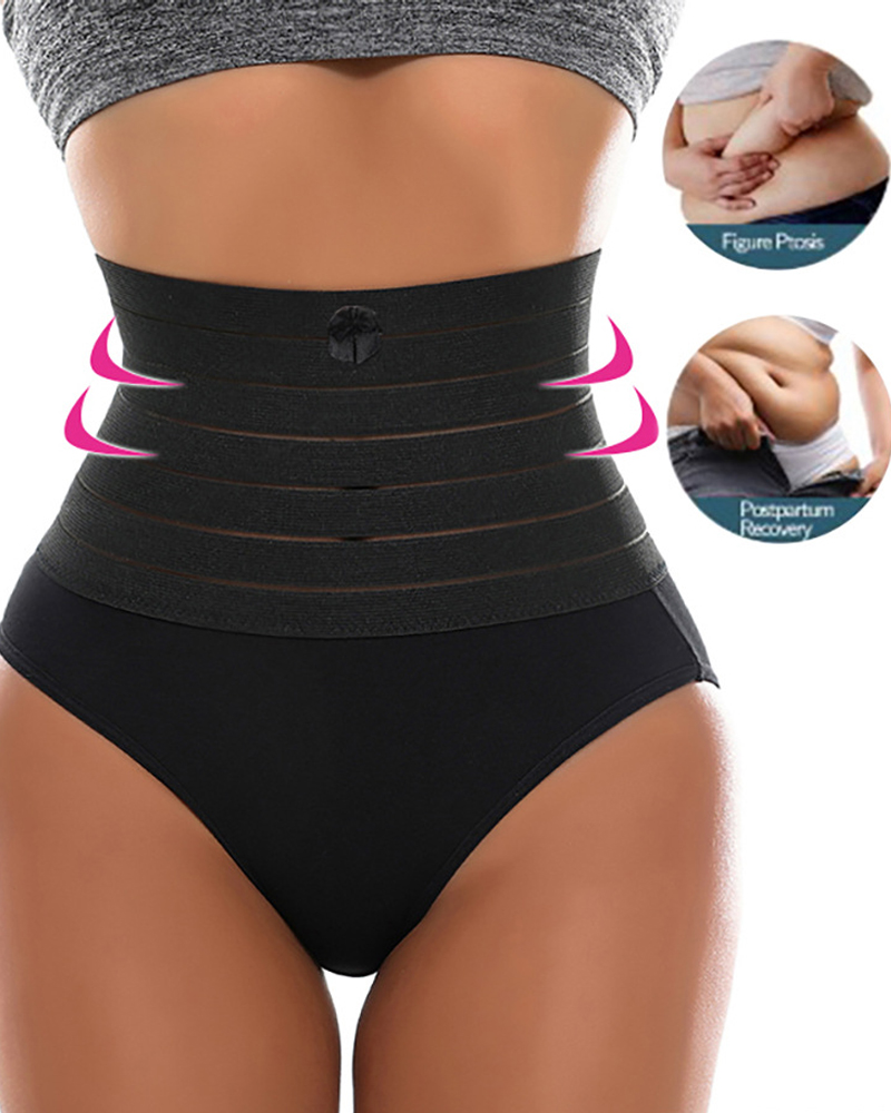 High Waist Tummy Sculpting Panties-Curvy-Faja