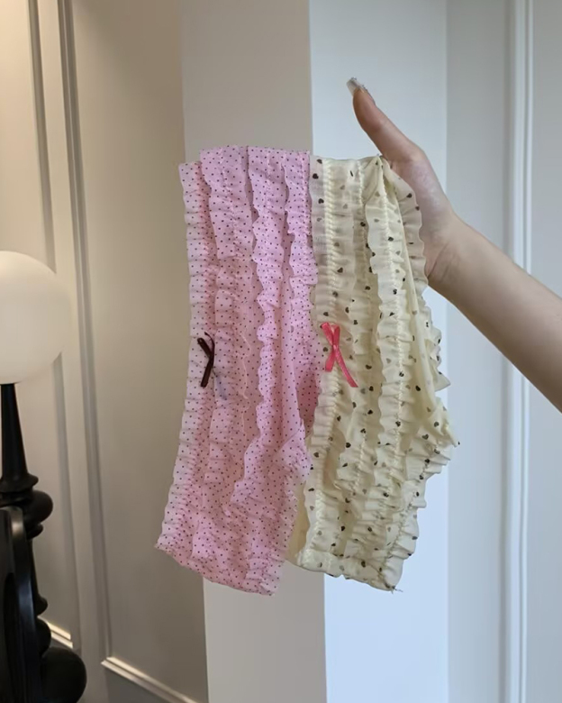 Mesh Cute Sexy Lace Panties-Curvy-Faja