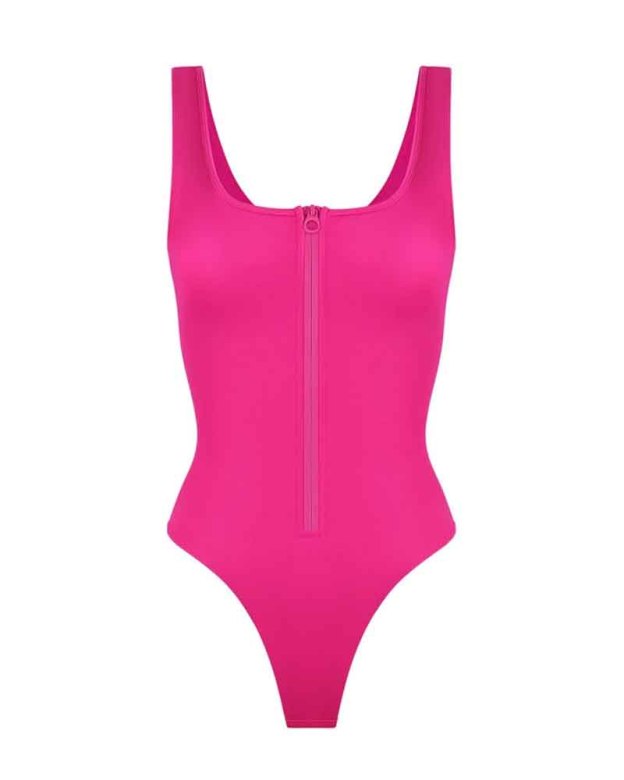 Front Zip Triangle Jumpsuit