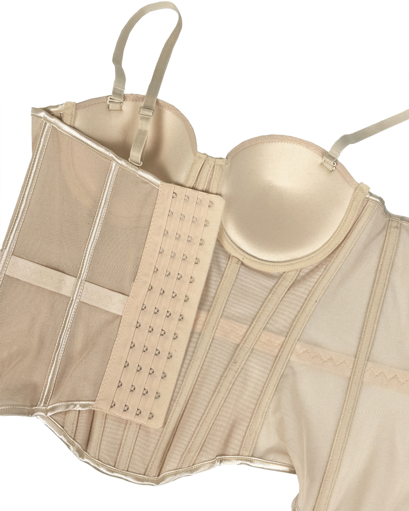 Sexy Mesh Suspender Corset