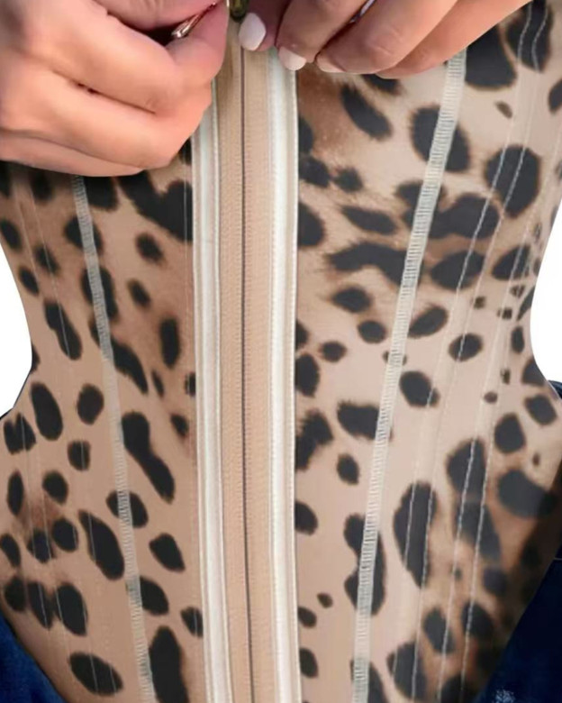 Zip & Breasted Body Shaper Tank Top-Curvy-Faja