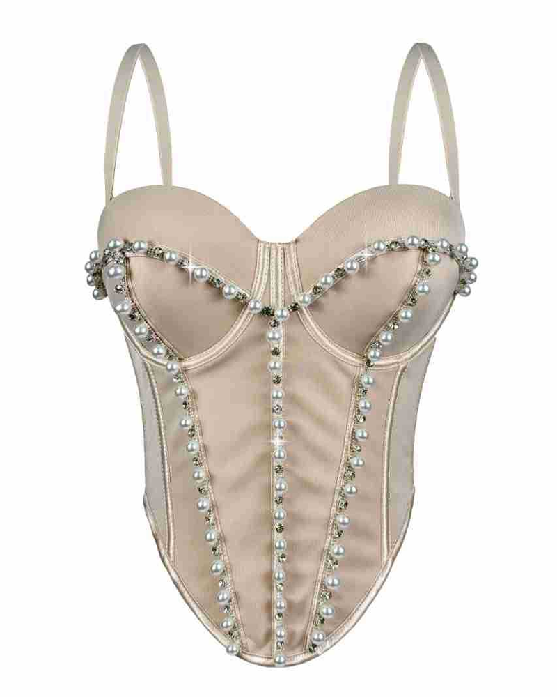 Curvy-faja Pearl-Shaped Slimming Waist-Shaping Fishbone Corset