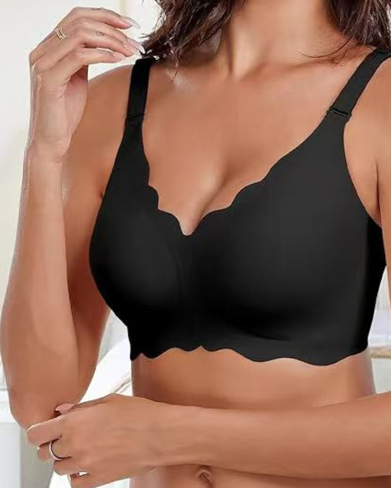 Wave-Shaped Jelly Seamless Bra Wire-Free Bra-Curvy-Faja