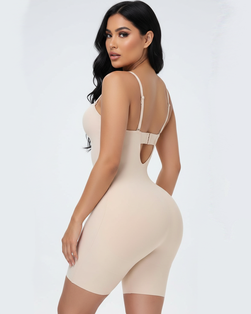 Built-In Bra Tummy Control Shapewear Bodysuit – Sculpting & Smoothing Bodysuit
