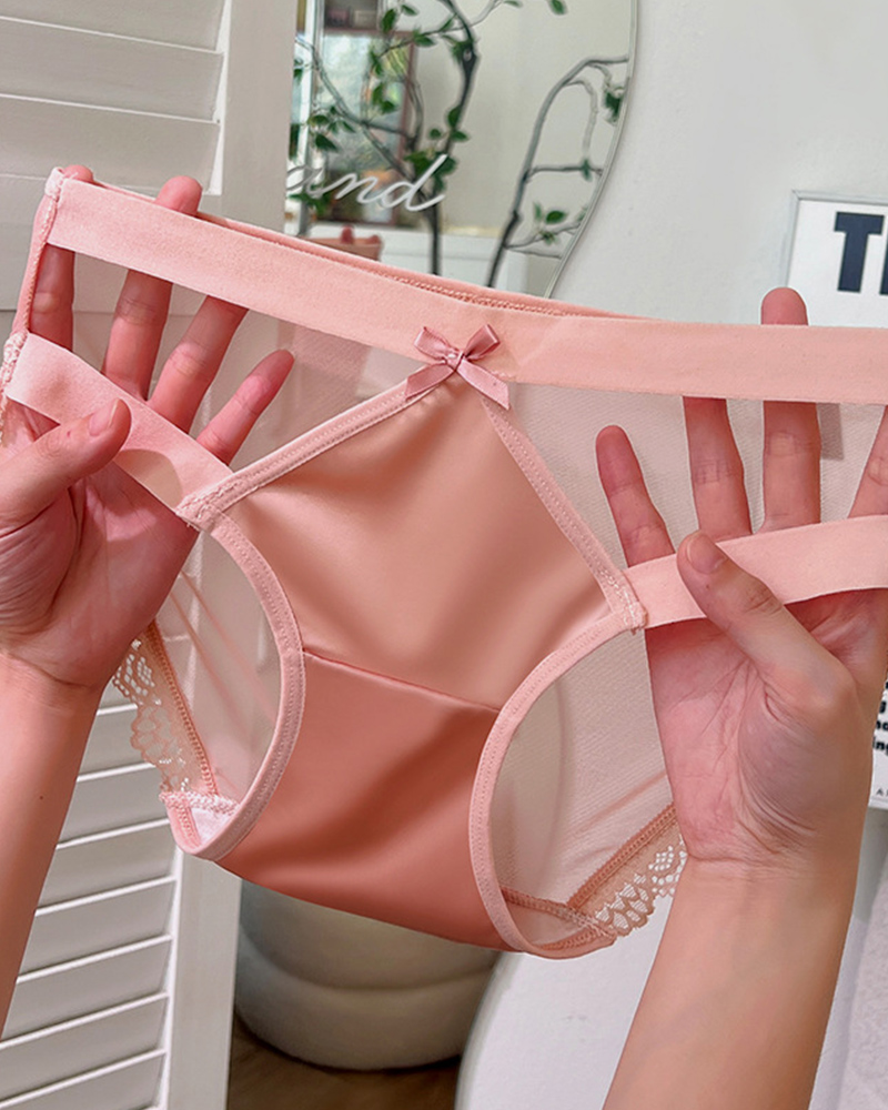 Sexy Hollow Satin Panties