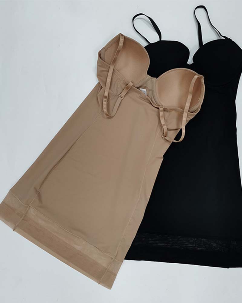 Lingerie Free Bra One-Piece Shapewear Dress