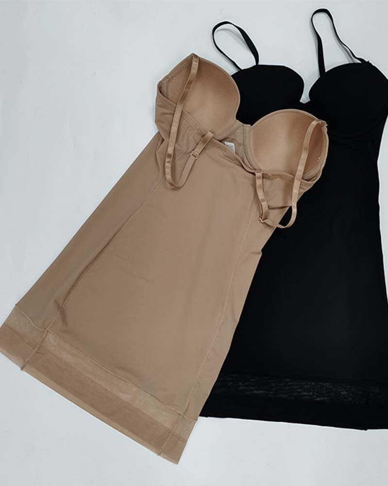 Lingerie Free Bra One-Piece Shapewear Dress