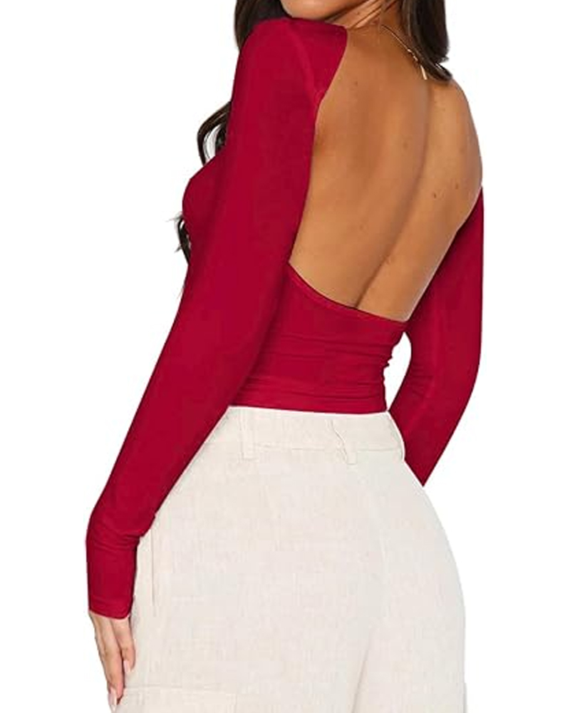 Reversible T-Shirt Top-Curvy-Faja