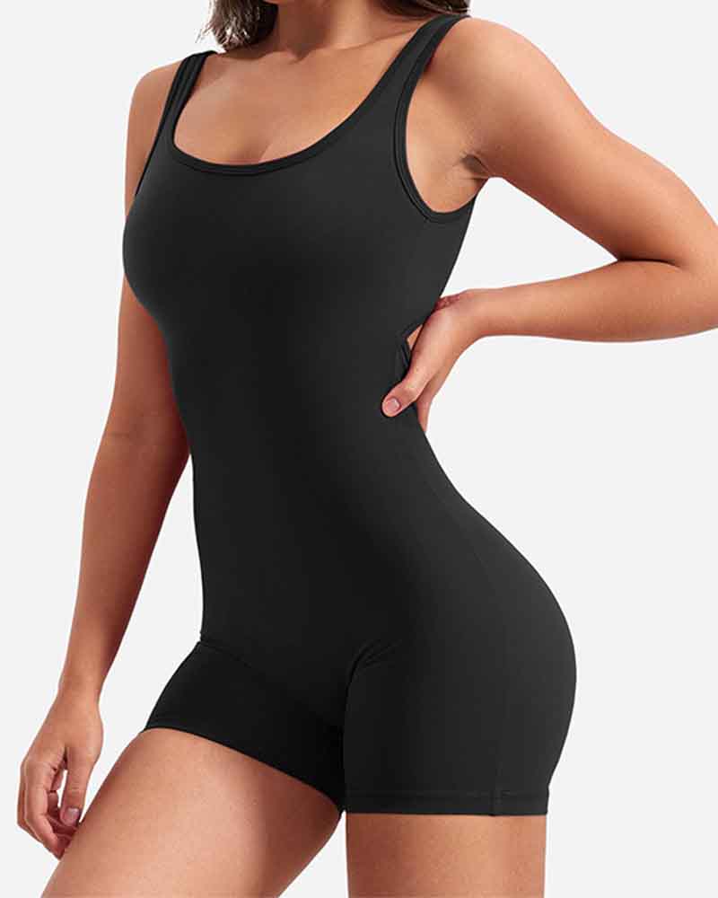 Backless Sleeveless Yoga Bodysuit
