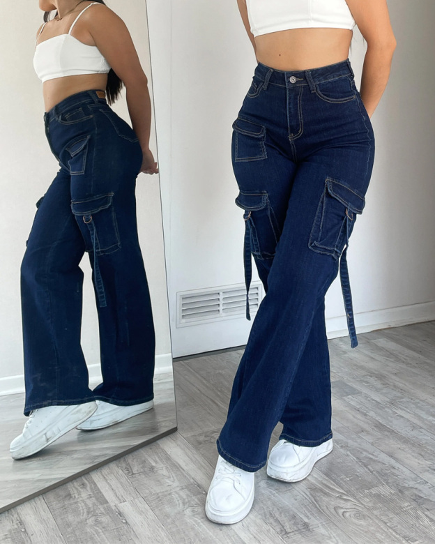 Multi-Pocket Cargo Jeans（Pre-Sale)