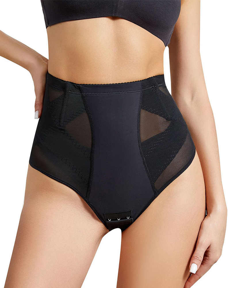 Mid-High Waisted Panties For Slimming Belly Without Curling Up