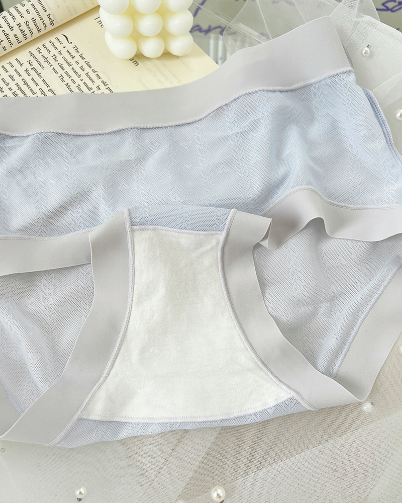 Sexy Lace Printed Cotton Antibacterial Crotch Briefs