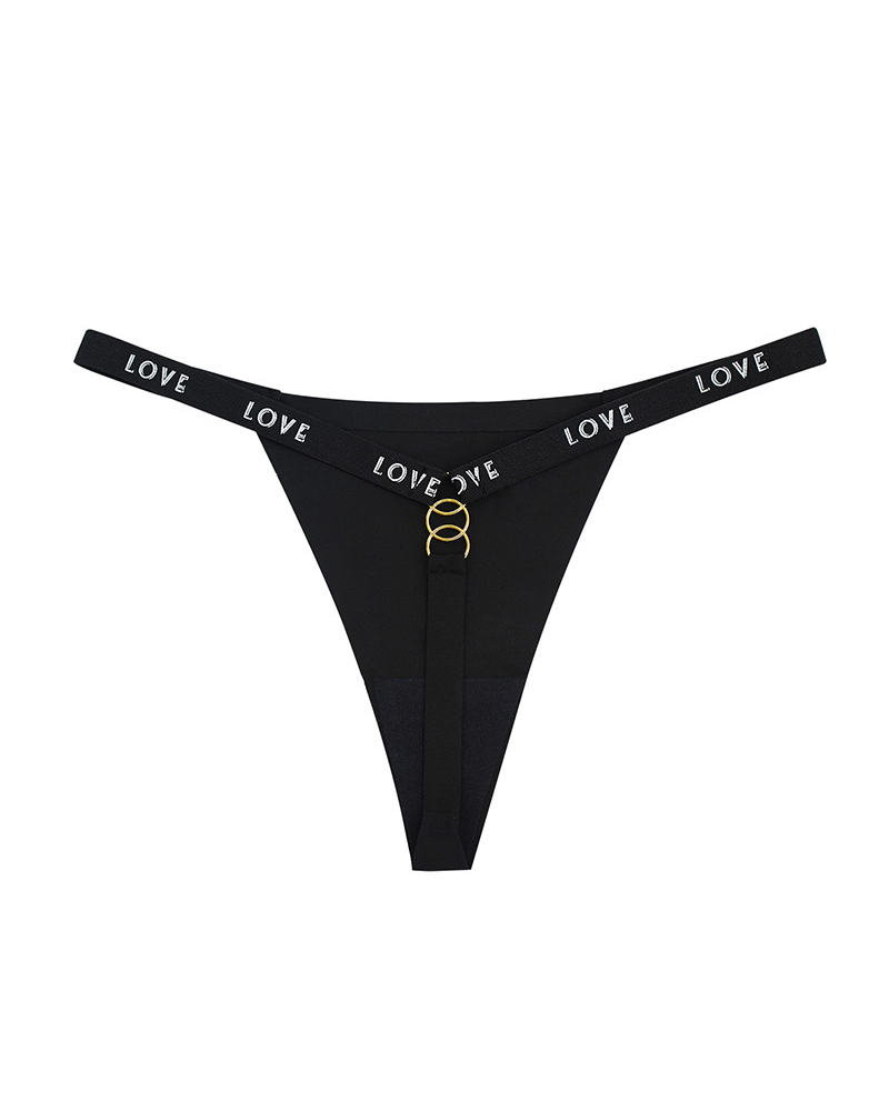 Ice Silk Seamless Cotton Antibacterial Crotch Sexy T-Back