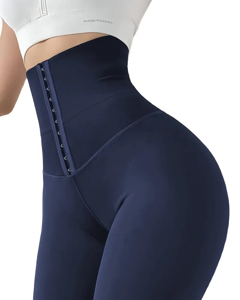 Buttoned Sports Slimming Pants Hip Lift Waist Pants-Curvy-Faja