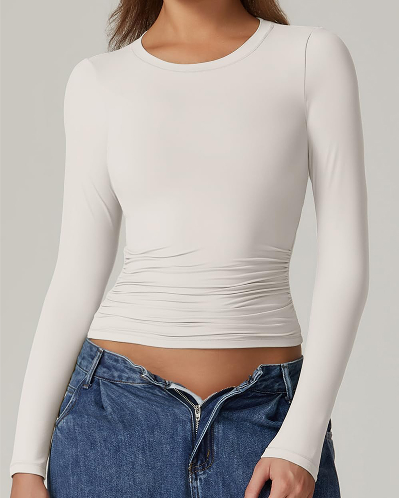 Double Layer Long Sleeve Bottoming Shirt