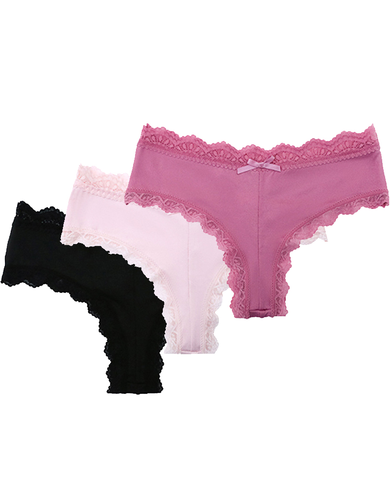 Mid-Rise Comfortable Bowknot Pure Cotton Crotch Briefs