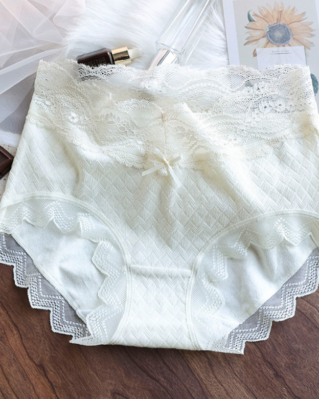 Lyocell Lace High-Waisted Antibacterial Panties