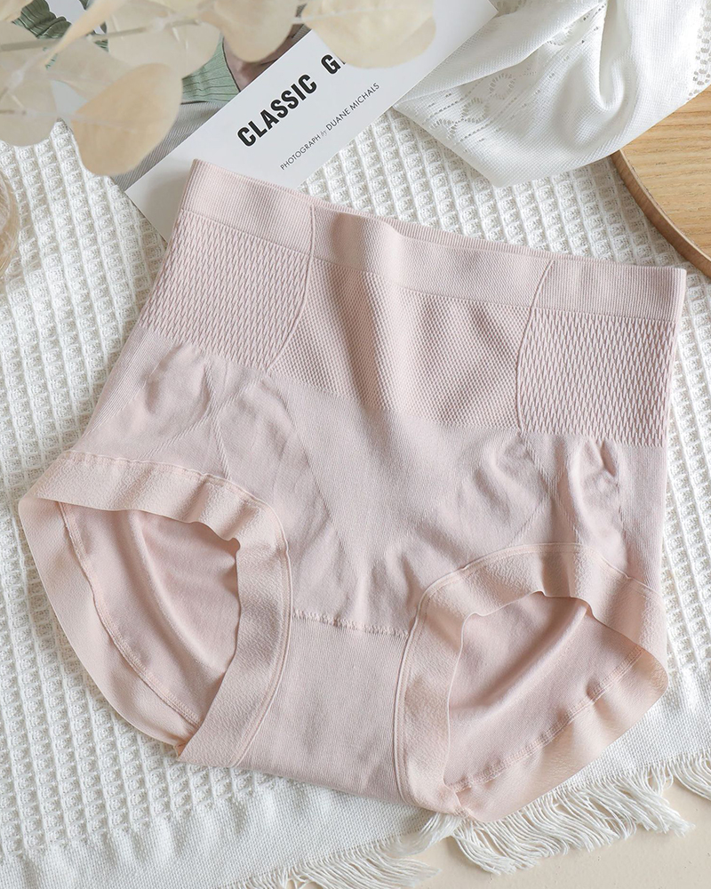 Seamless High Waist Tummy Control Briefs-Curvy-Faja