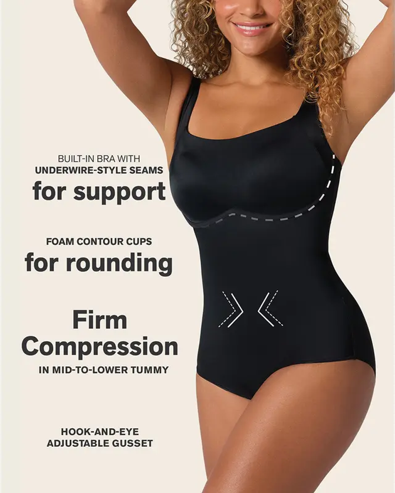 Seamless Comfort Push-Up Tummy Control One-Piece Shapewear Bodysuit（Pre-Sale）