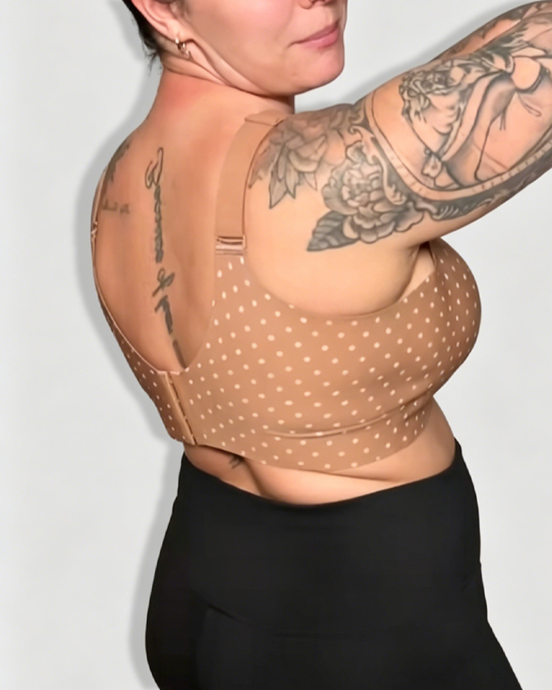 Polka Dot All-Day Comfort Wire-Free Full Coverage Seamless Jelly Support Bra (Pre-Sale)