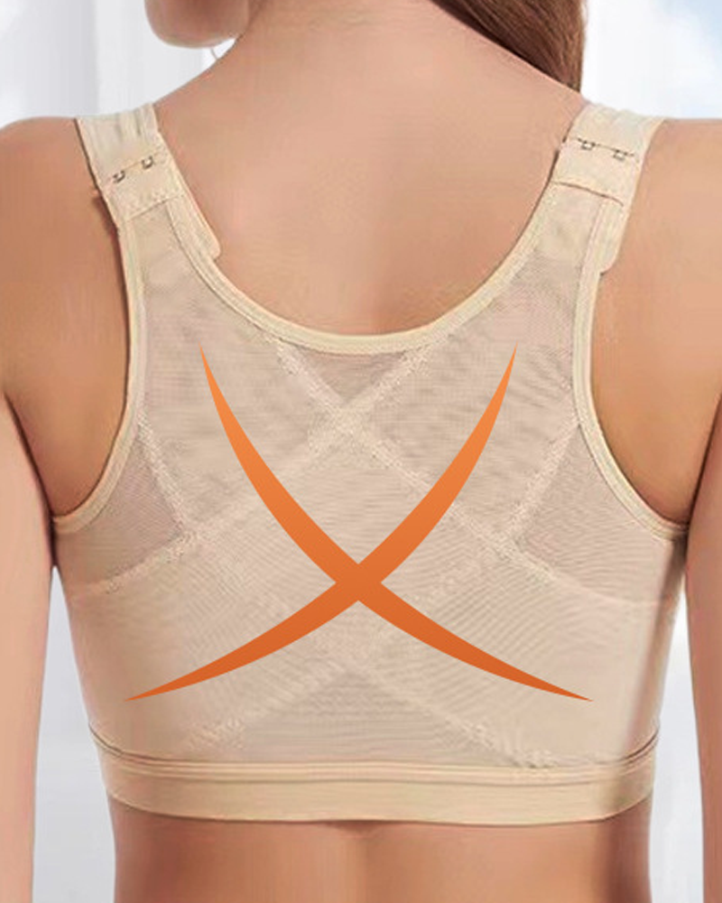 Breathable Supportive Vest-Style Bra
