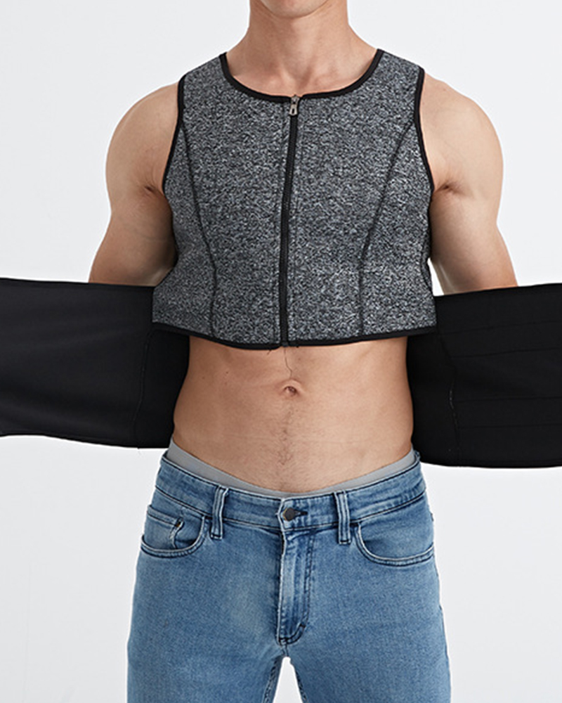Men's Waist And Tummy Control Vest Sweat-Proof Fitness Corset