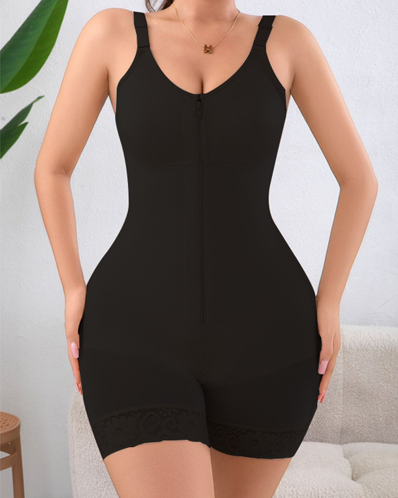 Slim Waist Hip Lift Zipper Body Shaper-Curvy-Faja
