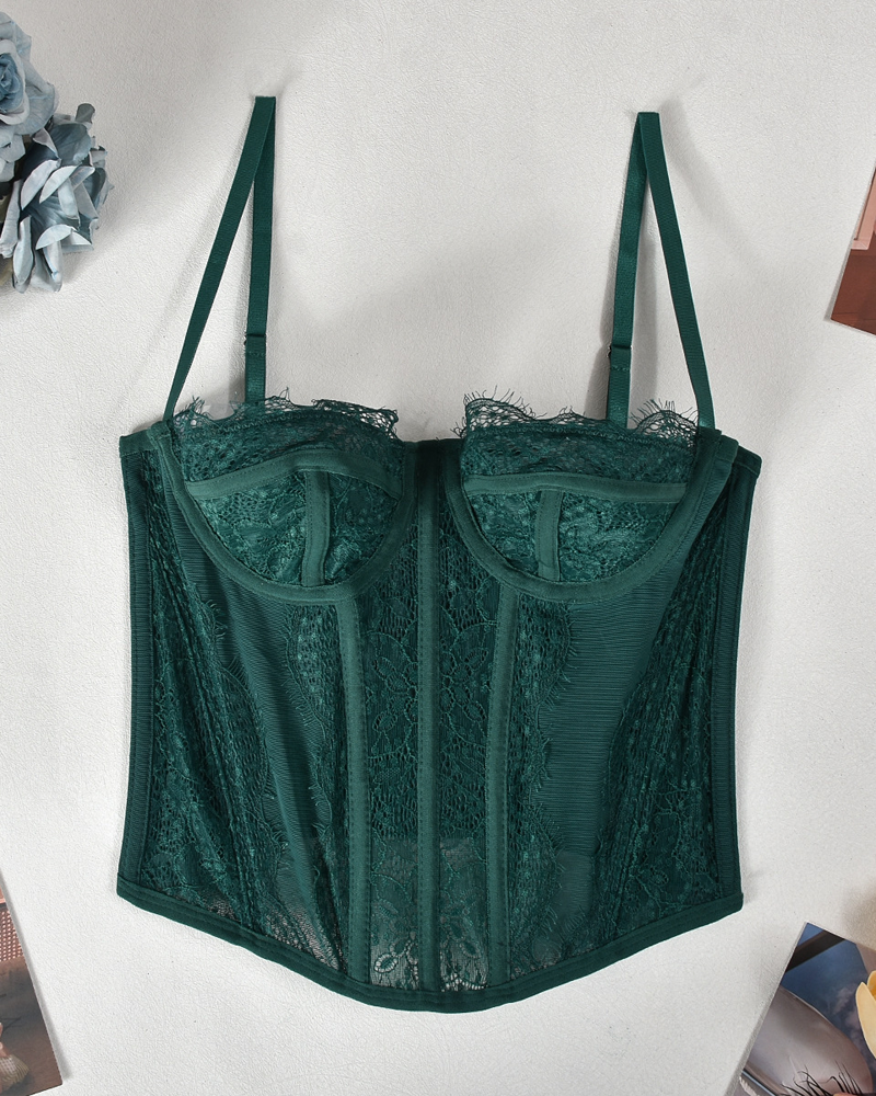 Lace Sexy Cutout Camisole Top-Curvy-Faja