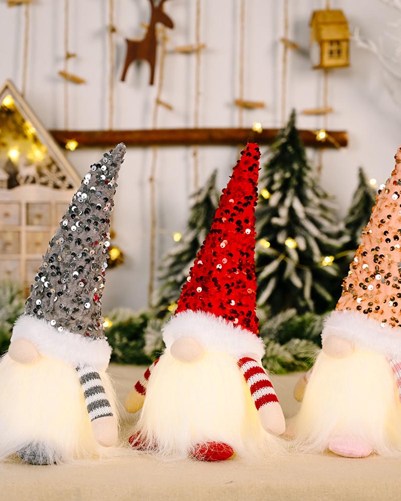 Christmas Glow Faceless Doll Ornament-Curvy-Faja