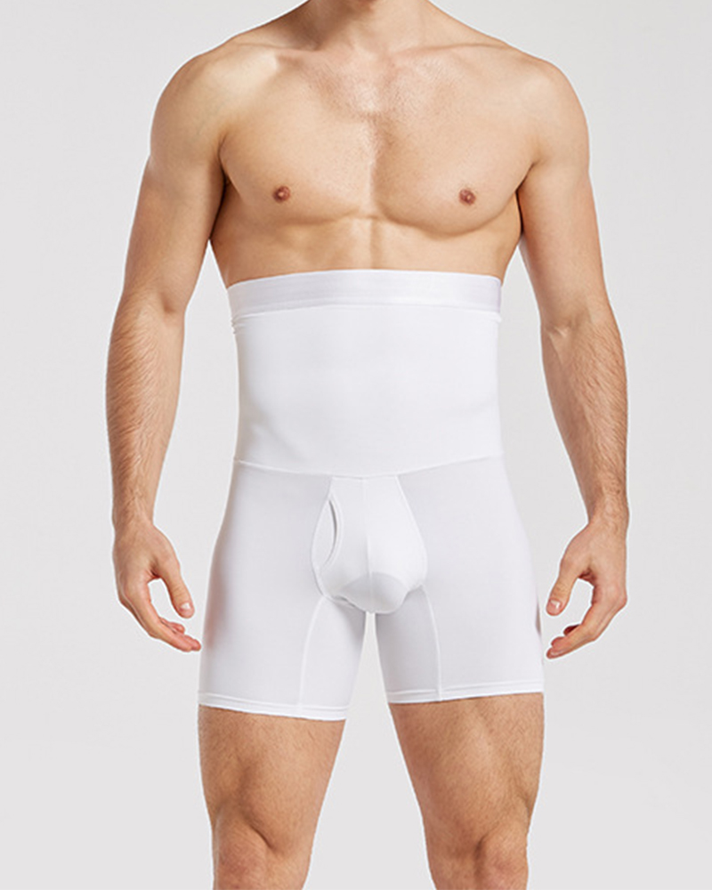 Men's Breathable Double Layer Waist Shaping Butt Lifting Slimming Pants