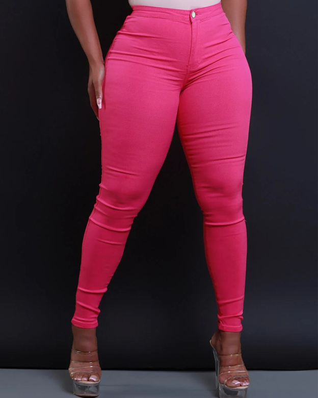 Skinny Candy Mid-Rise Jeans-Curvy-Faja