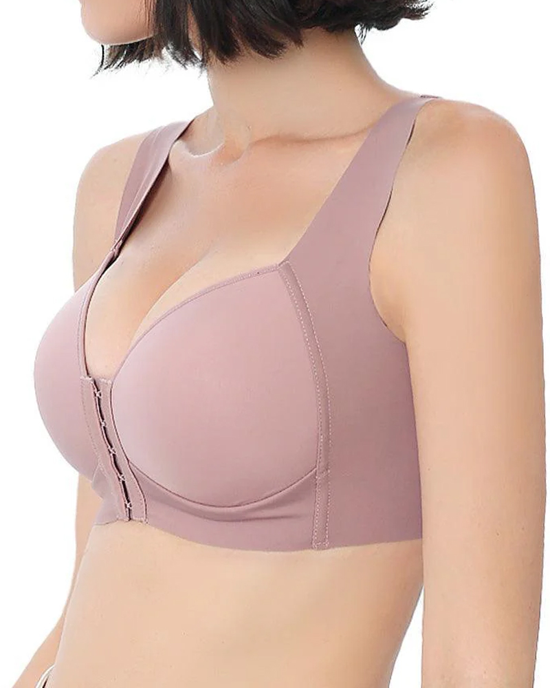 Front Clasp Push Up Bra-Curvy-Faja