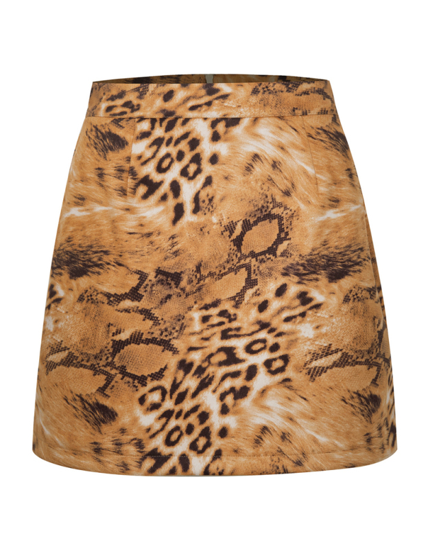 Leopard Print Sexy Hip Skirt (Pre-Sale)