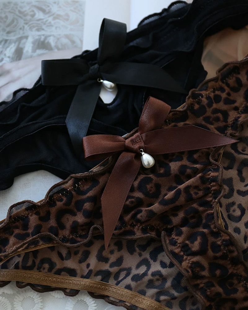 Sexy Mesh Pearl Thong-Curvy-Faja