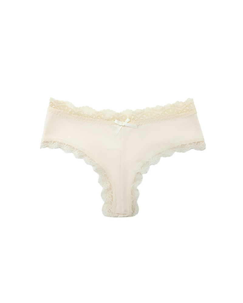 Mid-Rise Comfortable Bowknot Pure Cotton Crotch Briefs