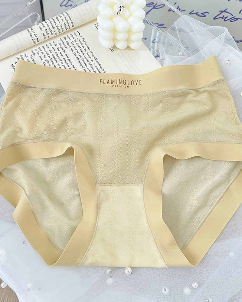 Sexy Lace Printed Cotton Antibacterial Crotch Briefs