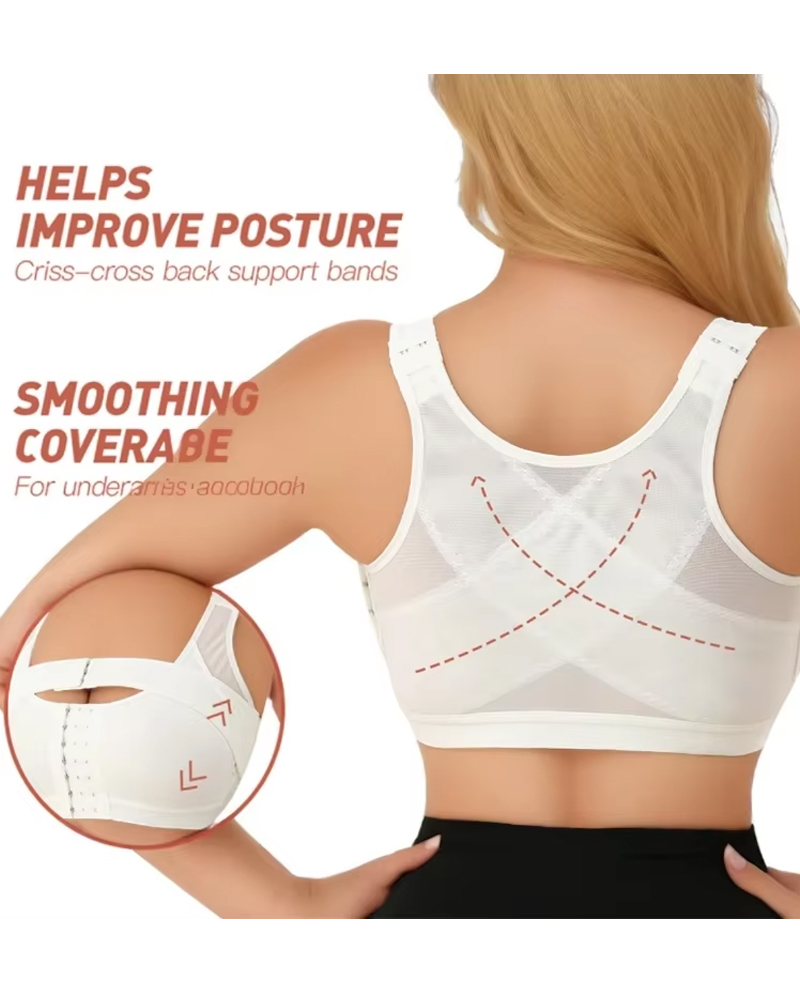 Front Clasp Shaping Bra-Curvy-Faja