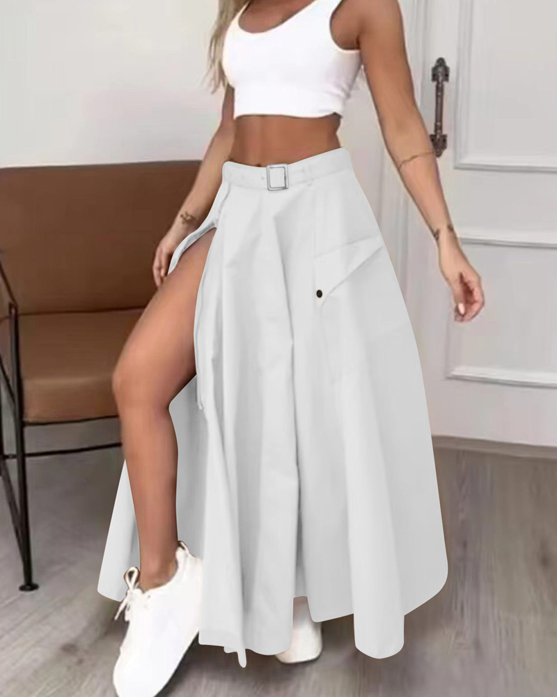 Fashion Casual Long Skirt-Curvy-Faja