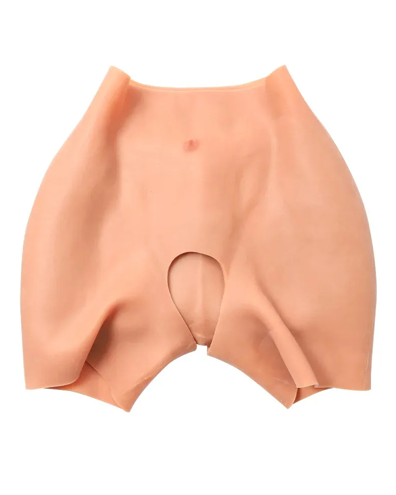 Open crotch food-grade silicone short hip pad with three-year service 