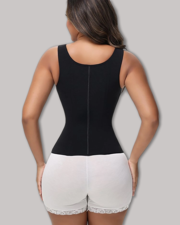 Extreme Latex Corset Waist Vest With Bra