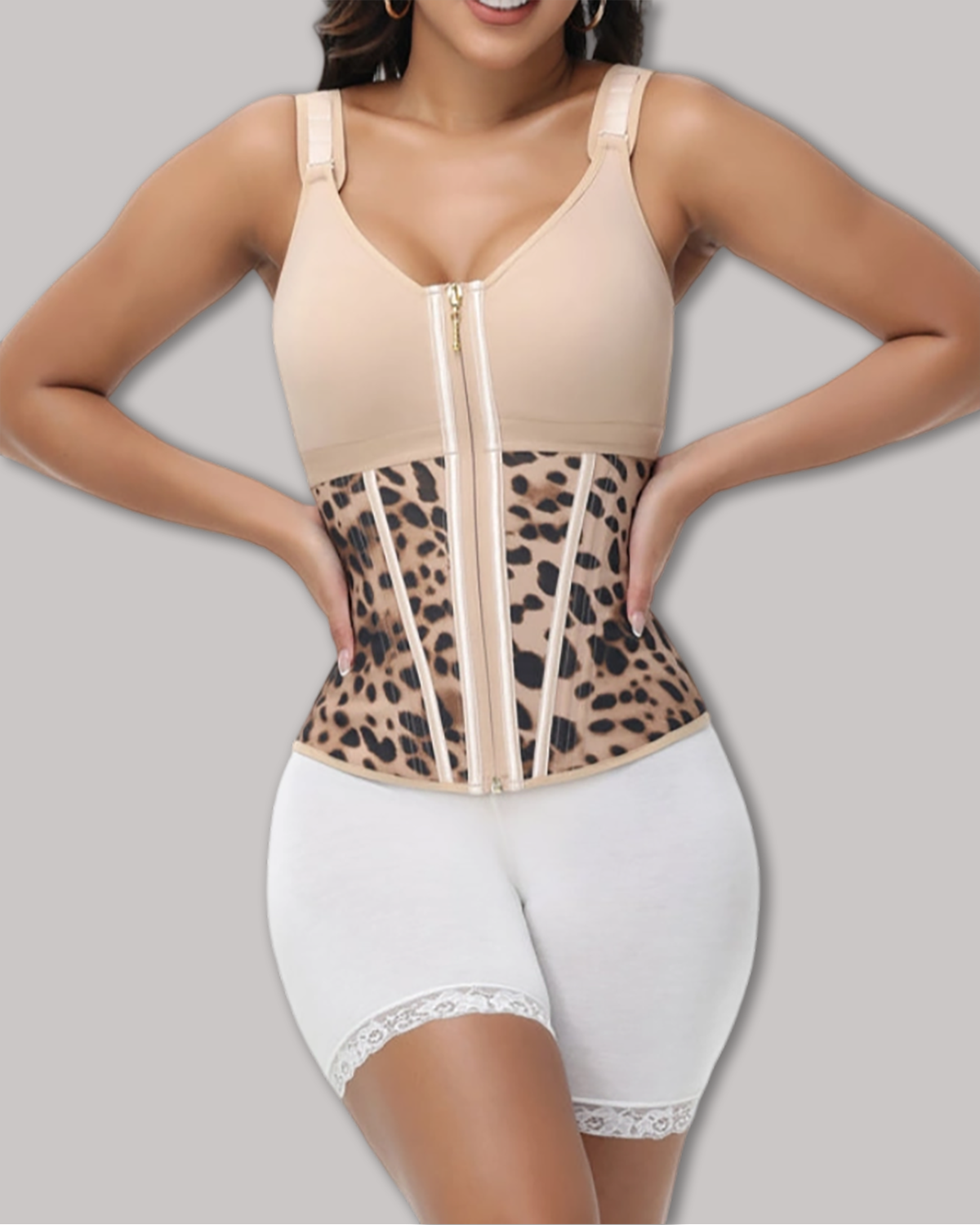 Extreme Latex Corset Waist Vest With Bra