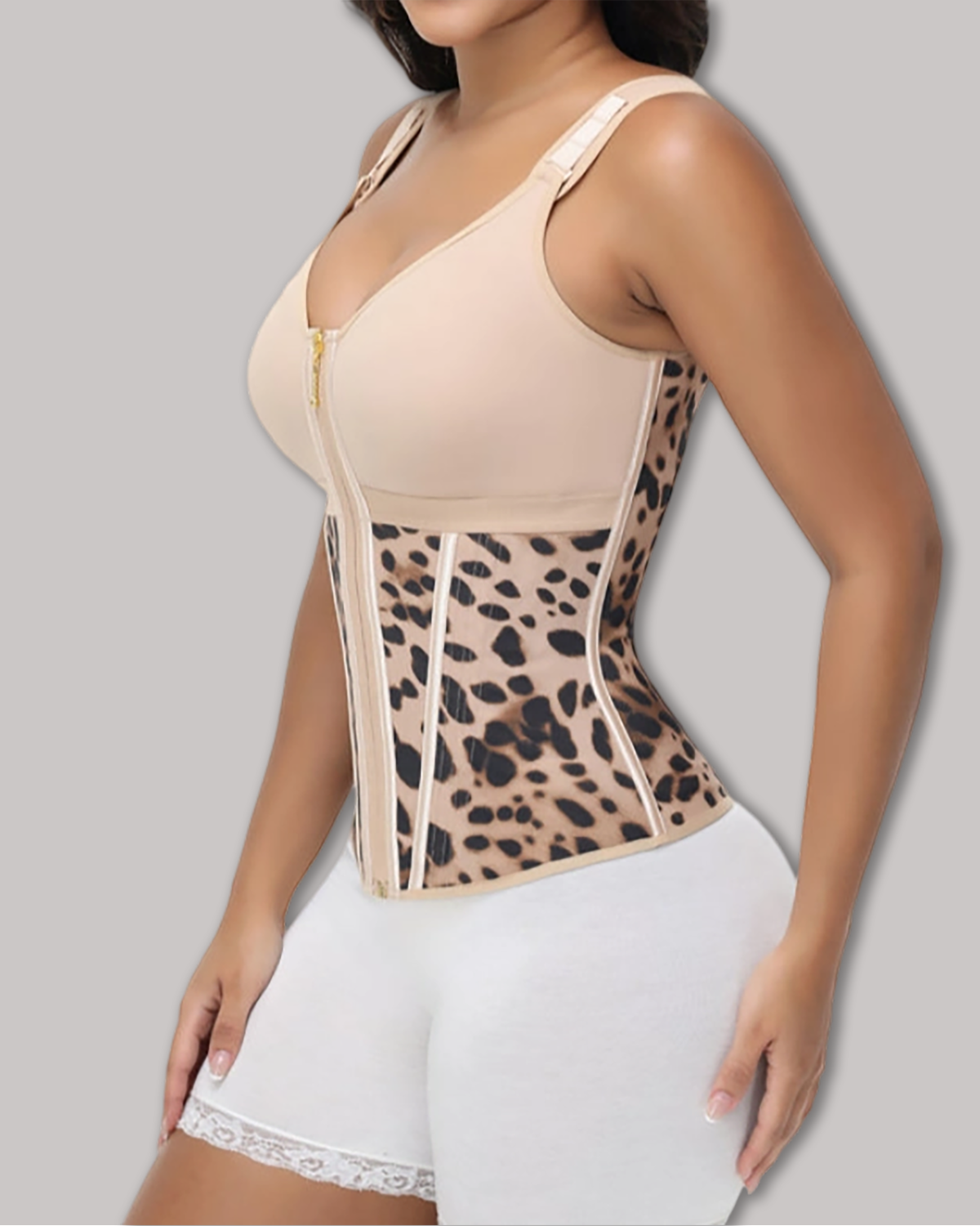 Extreme Latex Corset Waist Vest With Bra
