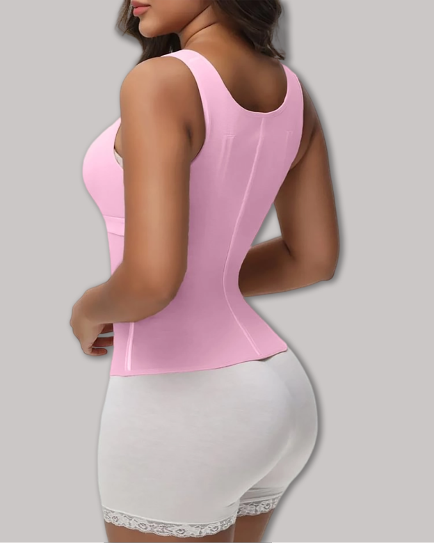 Extreme Latex Corset Waist Vest With Bra