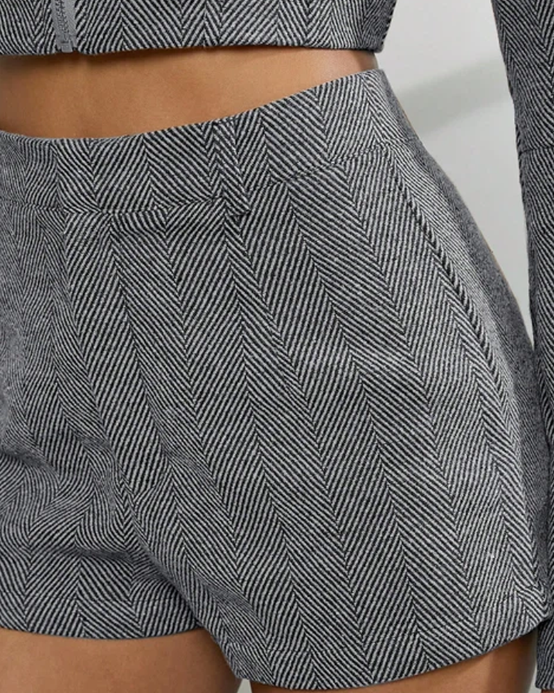 Urban Grey Suit Shorts Set (Pre-Sale)