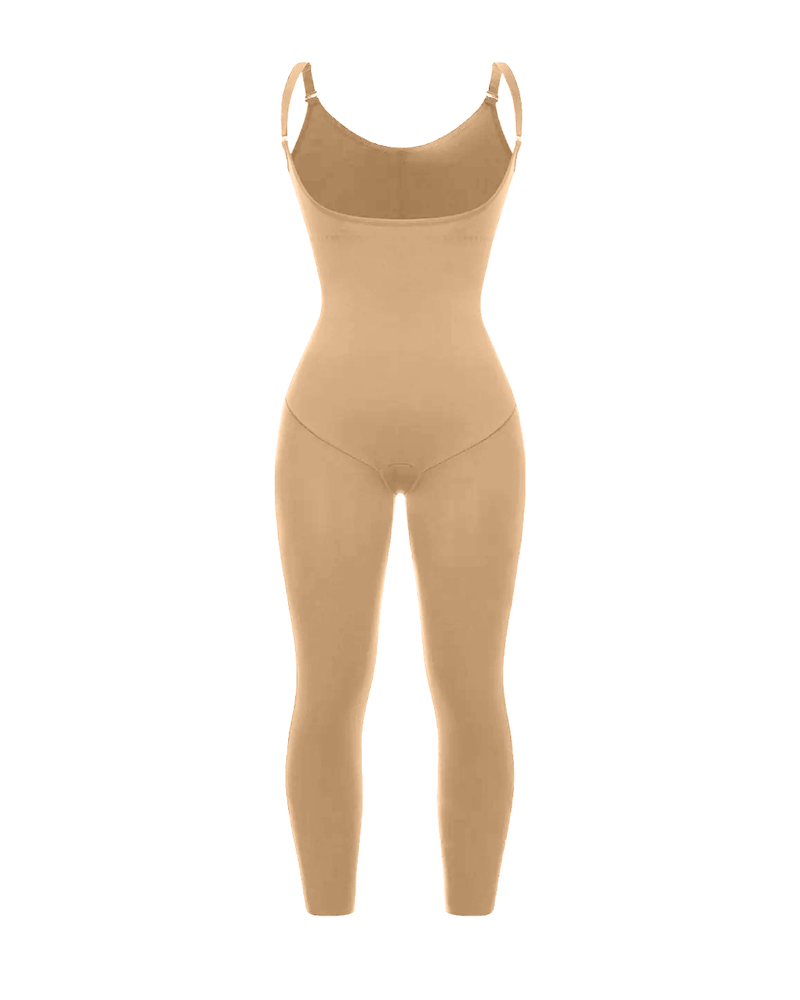 Slimming Open Bust Jumpsuit Bodyshaper