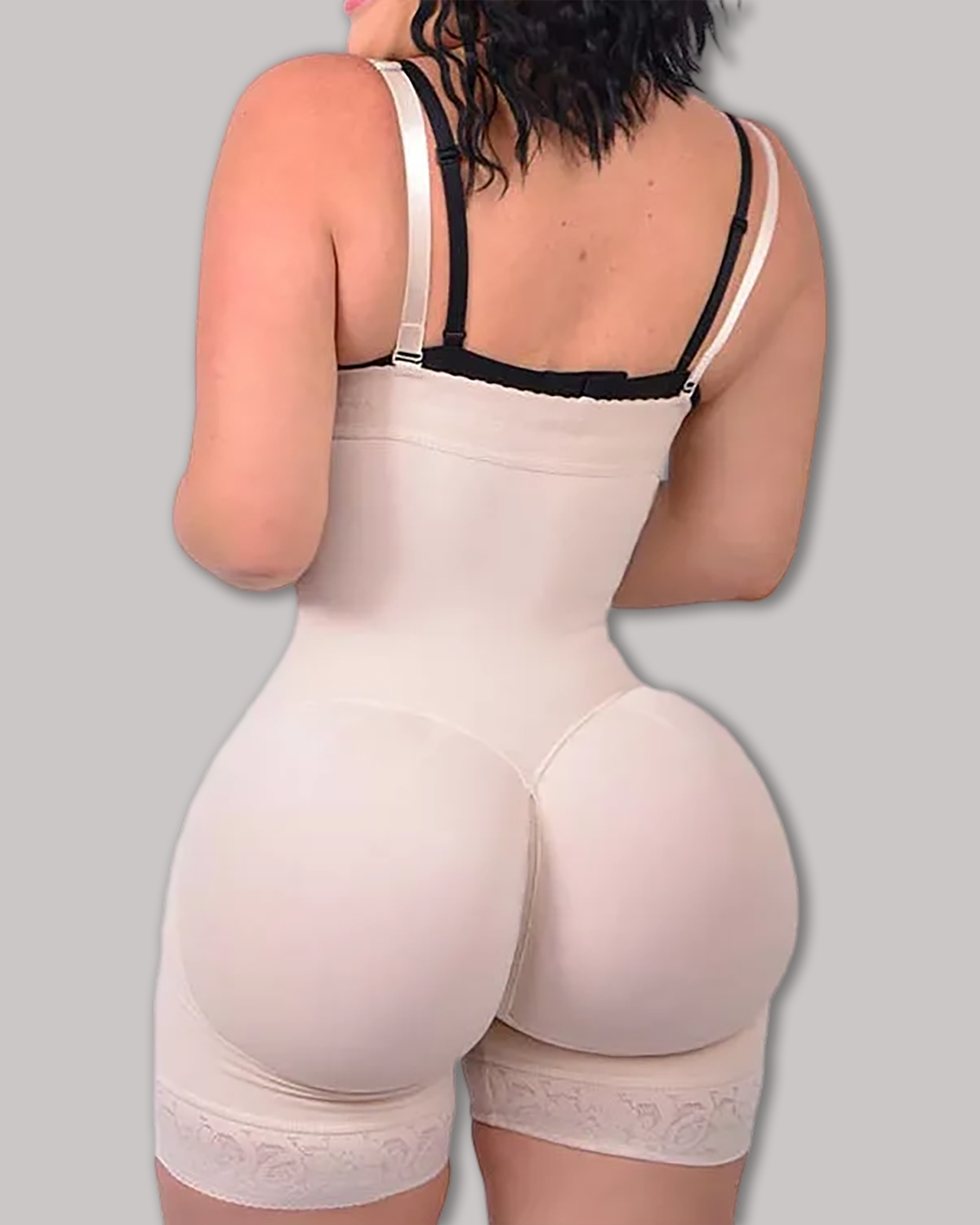 Shapewear for Women Tummy Control Body Shaper Butt Lifter Thigh Slimmer Faja Plus Size with Zipper Crotch-Curvy-Faja